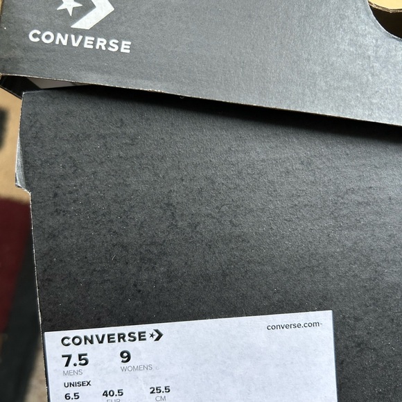 Converse size 9 CTAS Cruise Ox platform sneakers Black and White - Picture 7 of 8